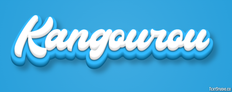 Kangourou Effet de texte