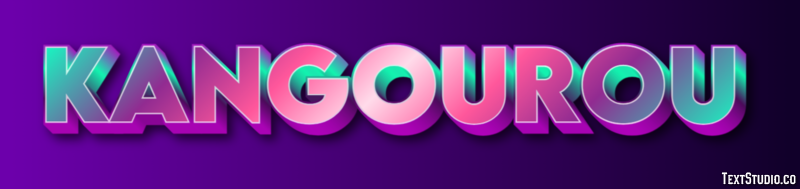 Kangourou Effet de texte