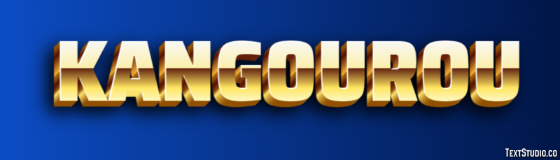Kangourou Efecto de Texto