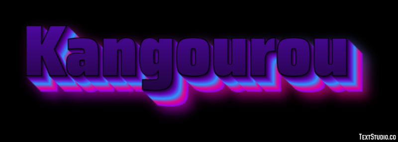Kangourou Effet de texte