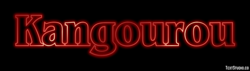 Kangourou Efecto de Texto