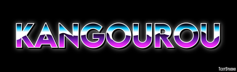 Kangourou Efecto de Texto