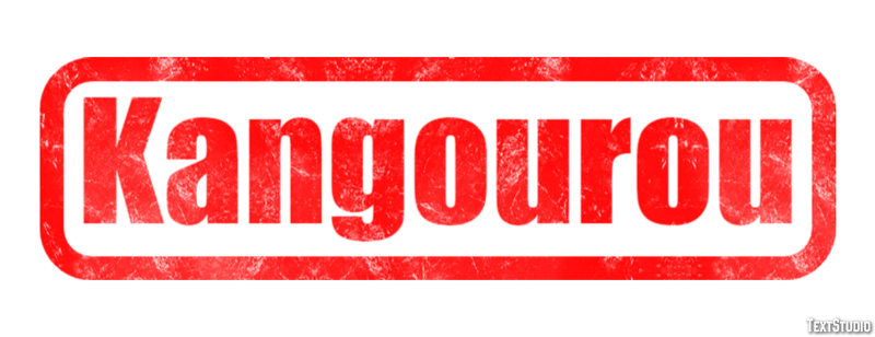 Kangourou Effet de texte
