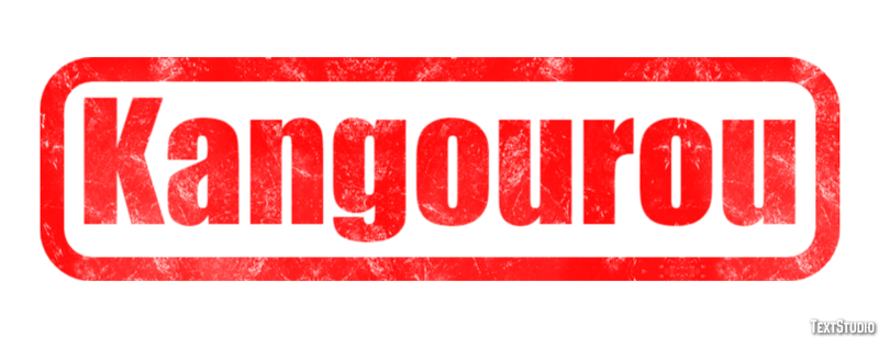 Kangourou Efecto de Texto