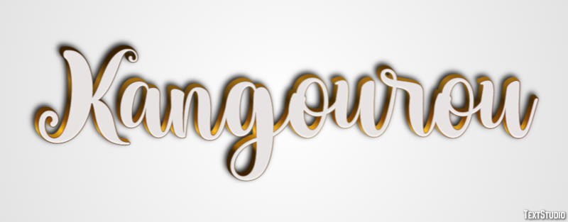Kangourou Efecto de Texto