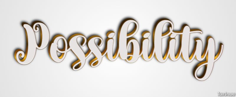 Possibility Texteffekt