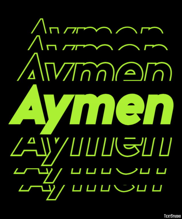 Aymen Эффект текста