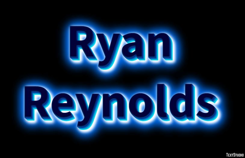 Ryan Reynolds Effetto testo