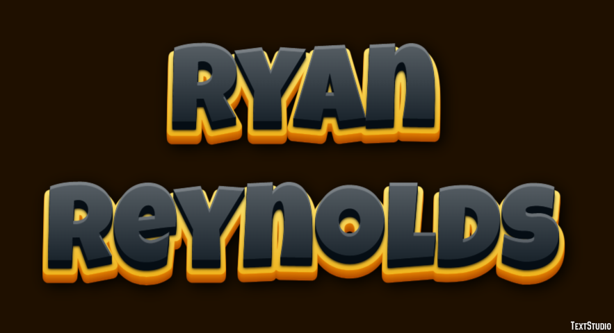 Ryan Reynolds Efeito de texto