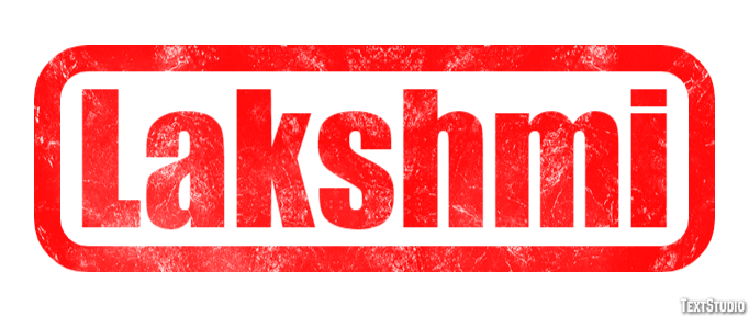Lakshmi Text Effect