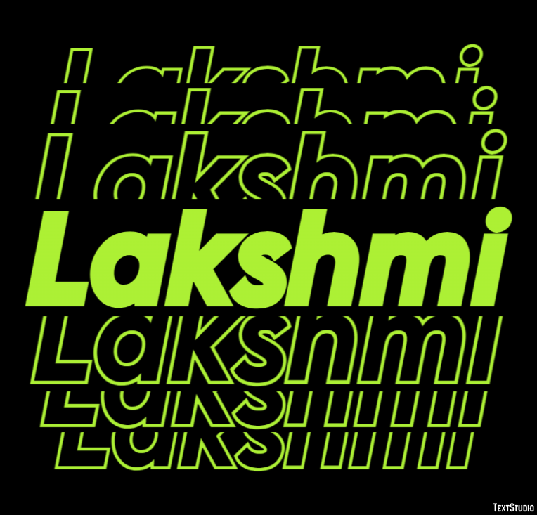 Lakshmi Text Effect