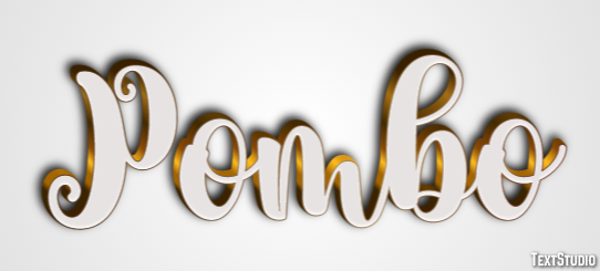 Pombo Efeito de texto
