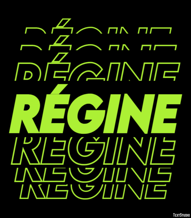 Régine Texteffekt