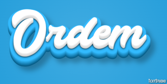 Ordem Efecto de texto