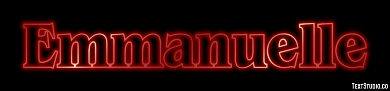 Emmanuelle Tekst Effect