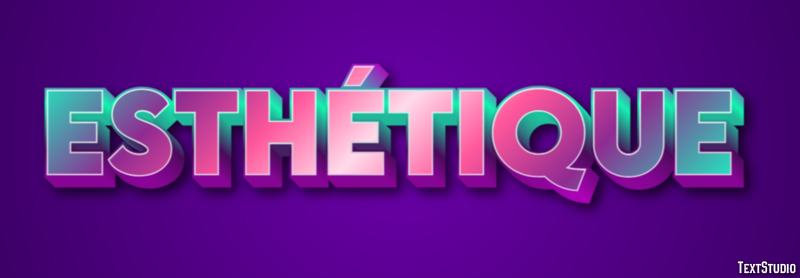 Esthétique Effet de Texte