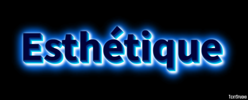 Esthétique Effet de texte