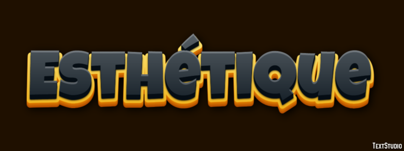 Esthétique Efeito de texto