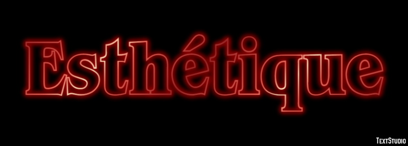 Esthétique Effet de texte