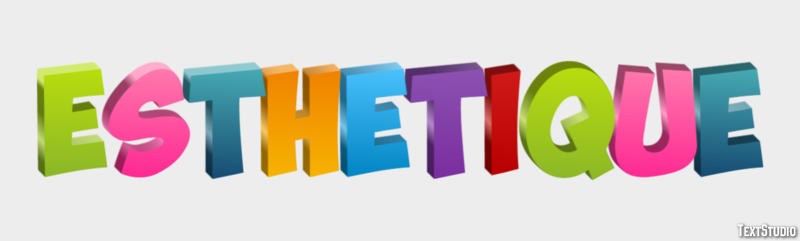 Esthétique Effet de texte