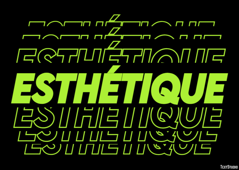Esthétique Effet de texte