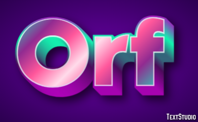 Orf Tekst effect