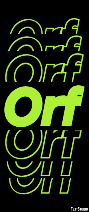 Orf Tekst effect