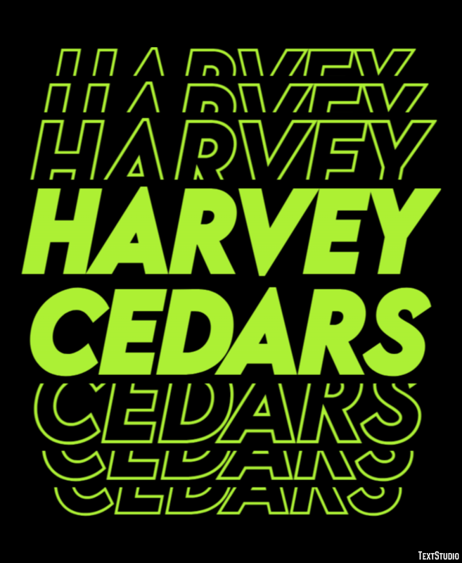 Harvey Cedars Efekt tekstowy