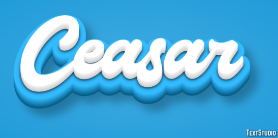 Ceasar Tekst Effect