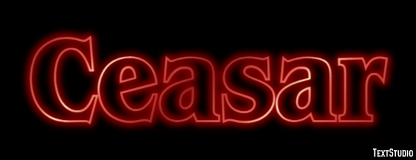Ceasar Tekst Effect