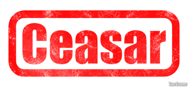 Ceasar Text Effect