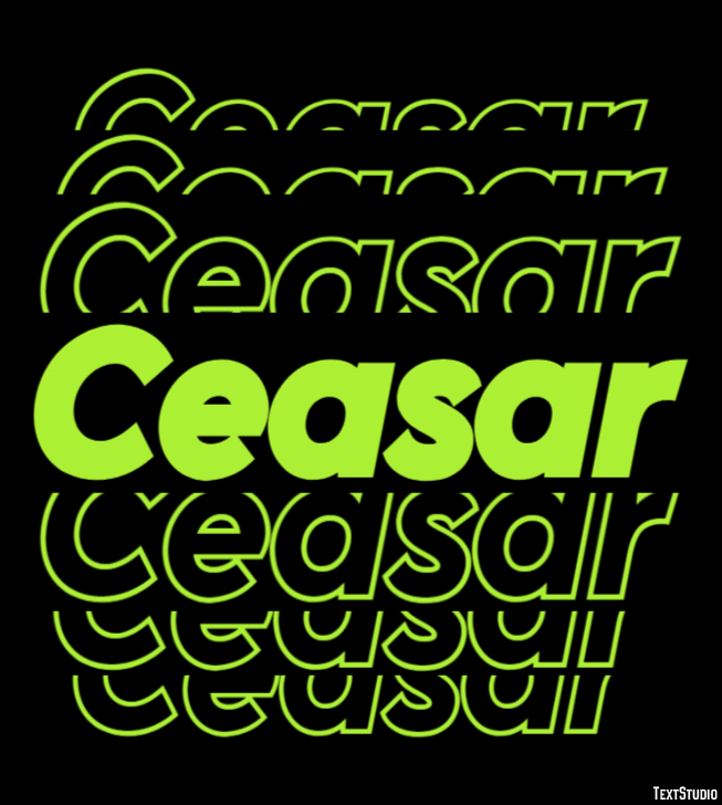 Ceasar Effetto testo