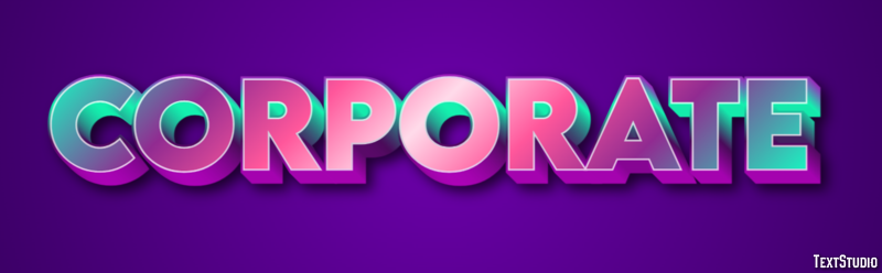 Corporate Effet de Texte