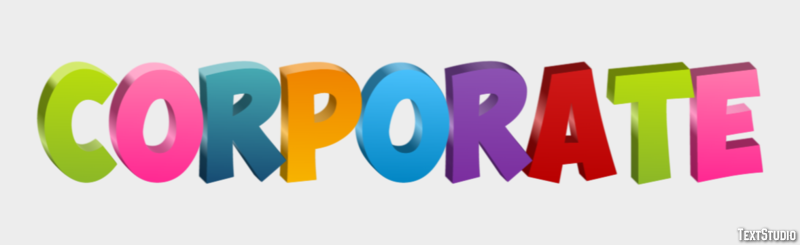 Corporate Effet de Texte