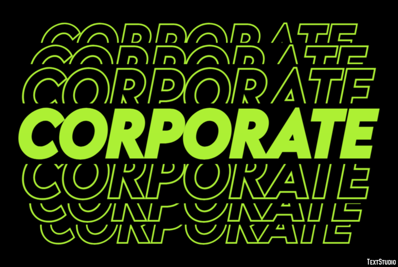 Corporate Effet de Texte
