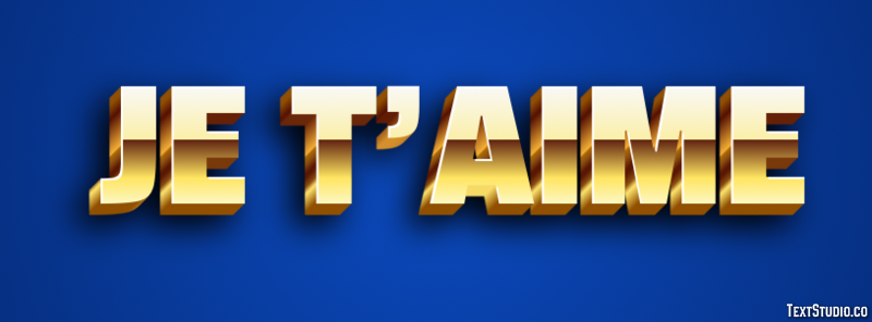 Je t’aime Effet de Texte