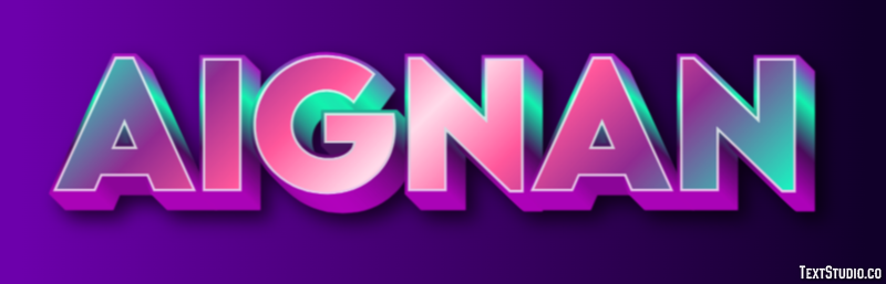 Aignan Texteffekt