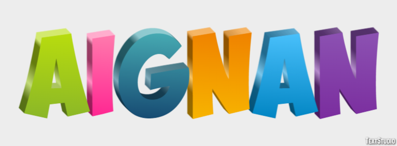 Aignan Texteffekt