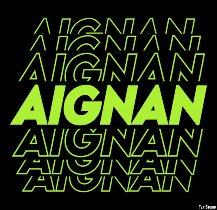 Aignan Texteffekt