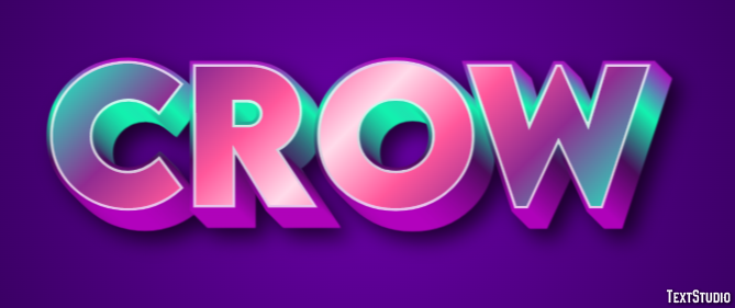 Crow Text Effect