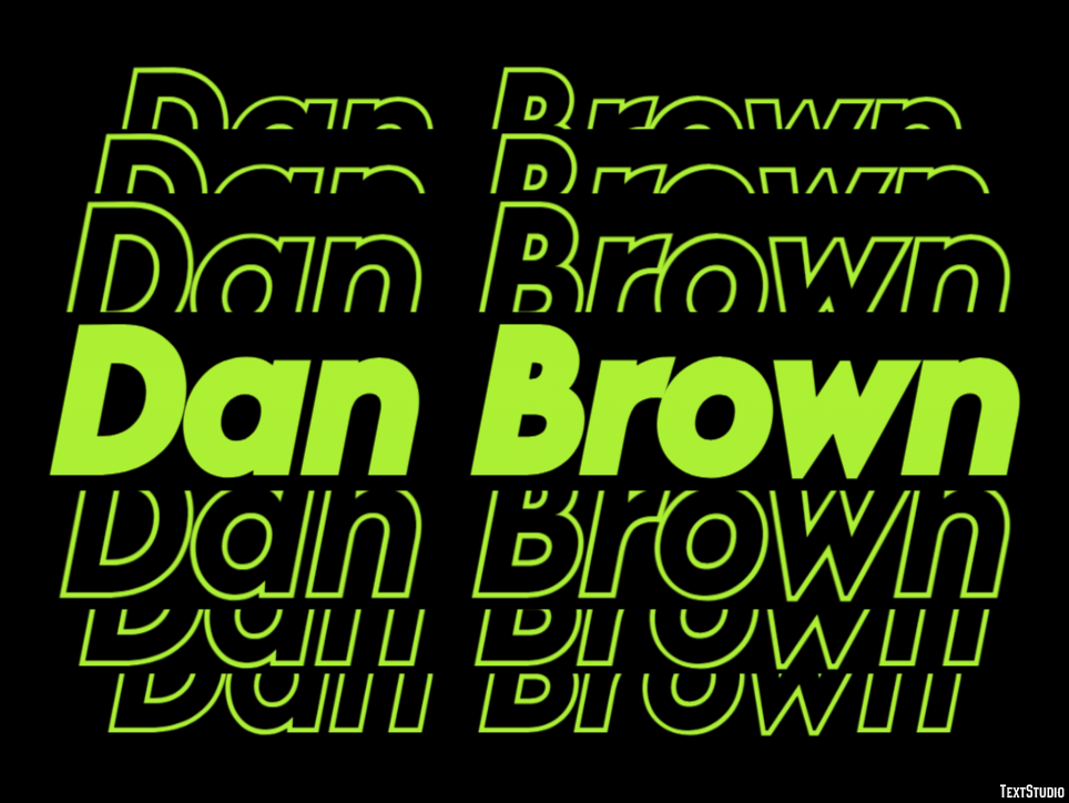 Dan Brown Efeito de texto