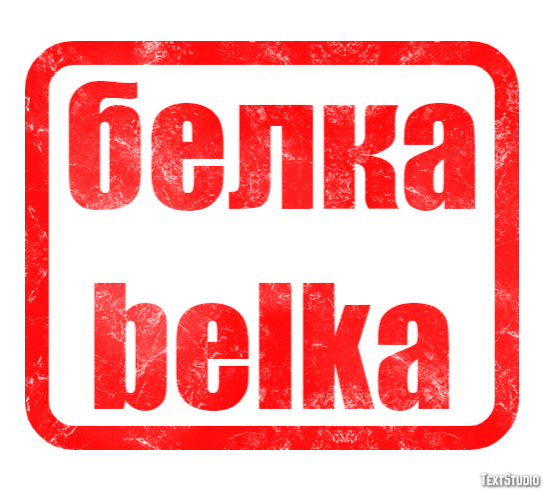 белка belka Эффект текста