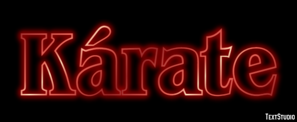 Kárate Efecto de Texto