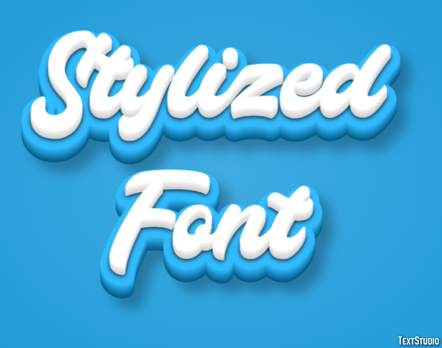 Stylized Font Effetto testo