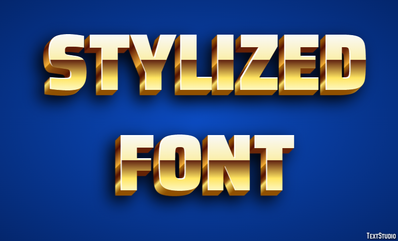 Stylized Font Effetto testo