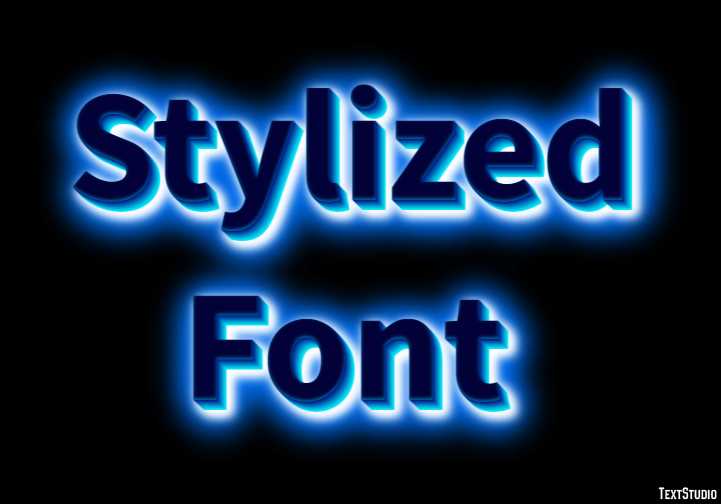 Stylized Font Effetto testo