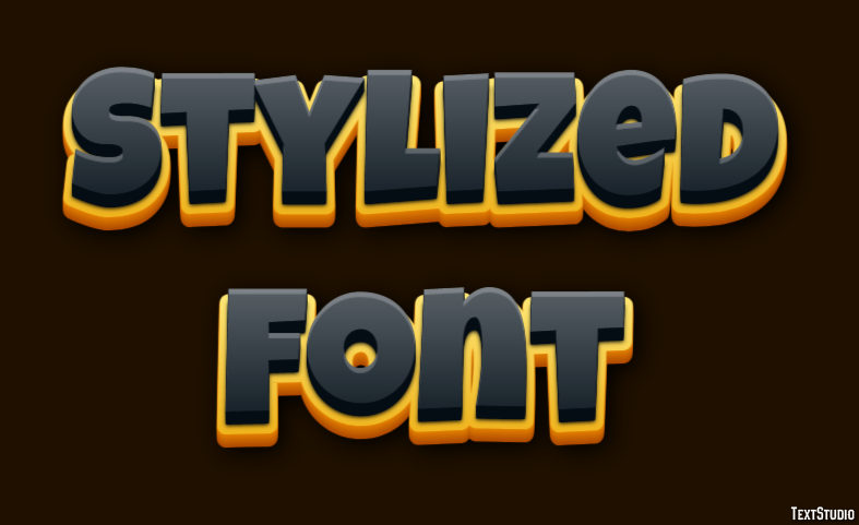 Stylized Font Effetto testo