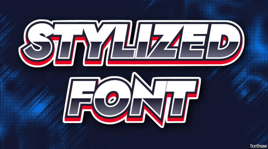 Stylized Font Effetto testo