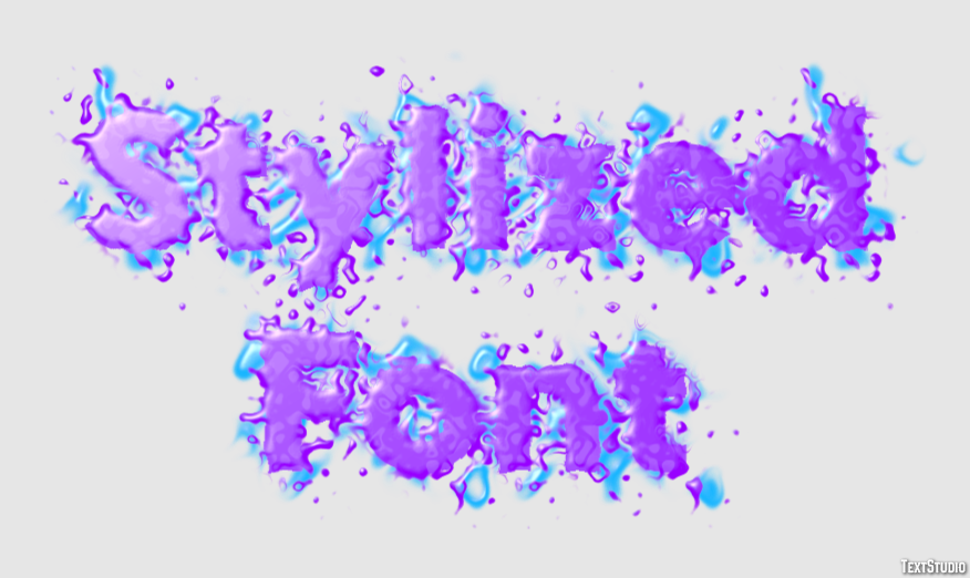 Stylized Font Effetto testo