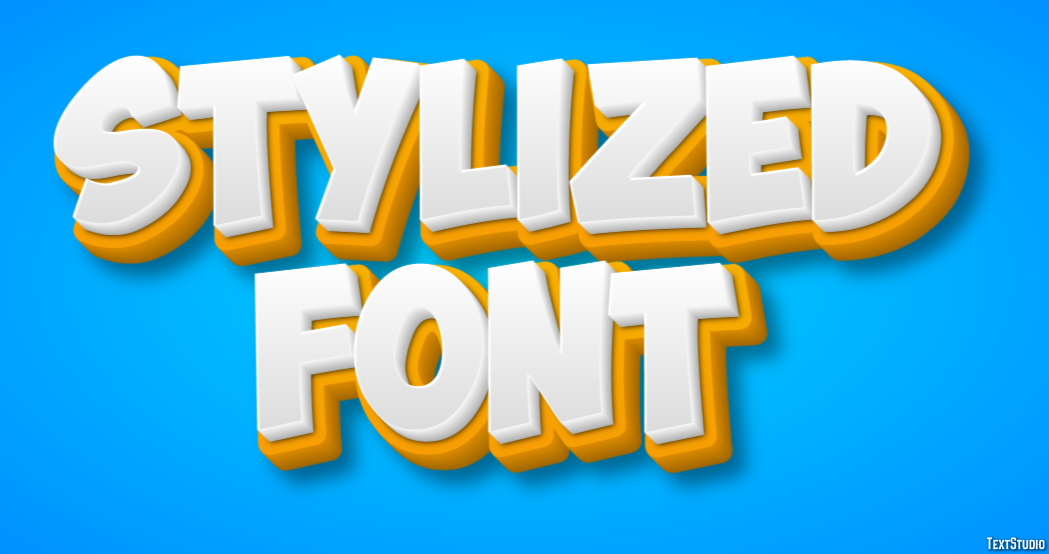 Stylized Font Effetto testo